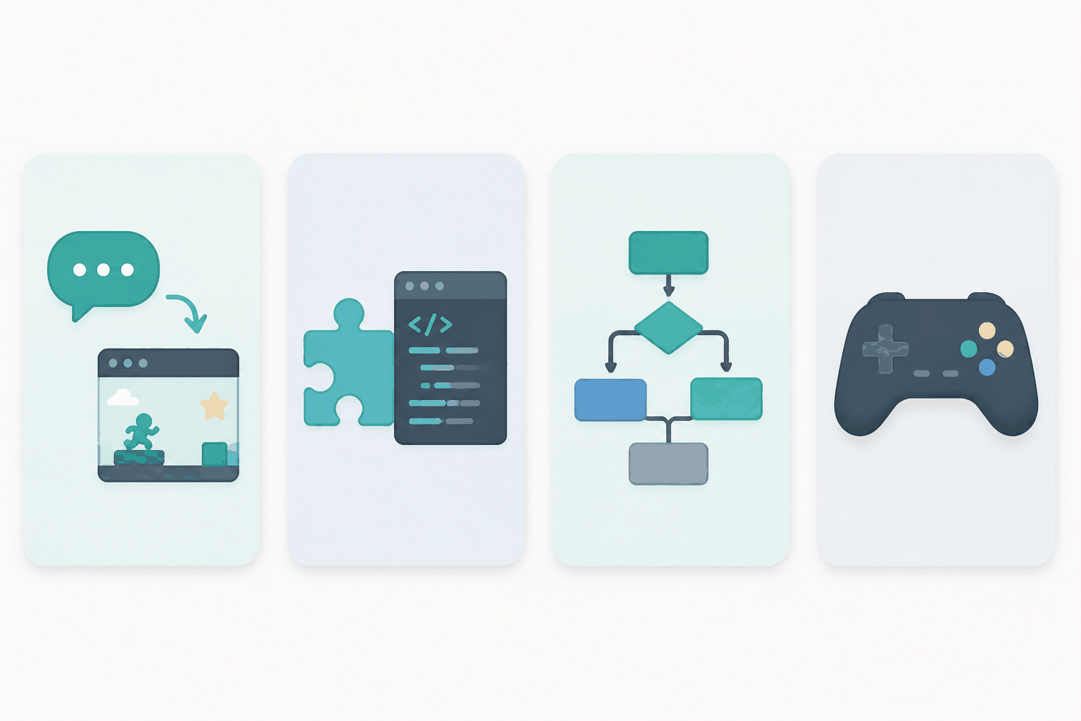 Four categories of AI game development tools compared
